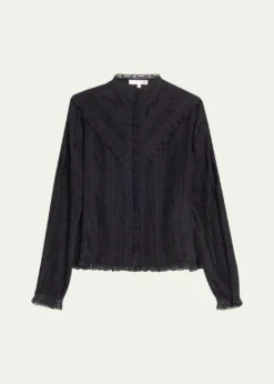 LoveShackFancyAralina Silk Blouse