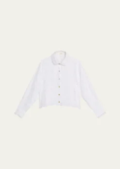 LoveShackFancyDelano Eyelet Linen Top