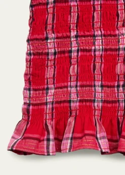 LoveShackFancyGirl's Fabielle Smocked Tartan Top, Size 4-6