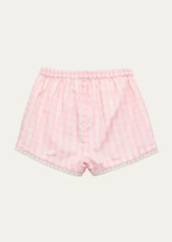 LoveShackFancyGirl's Georgie Gingham Shorts, Size 2-6