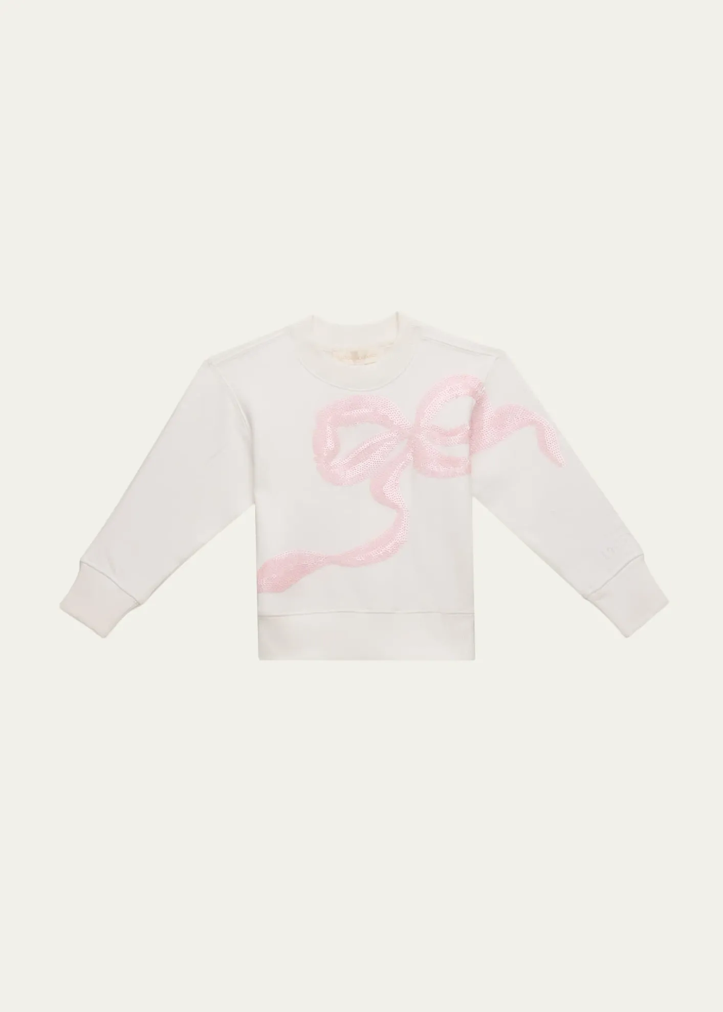 LoveShackFancyGirl's Serafina Sequin Bow Sweatshirt, Size 2-6