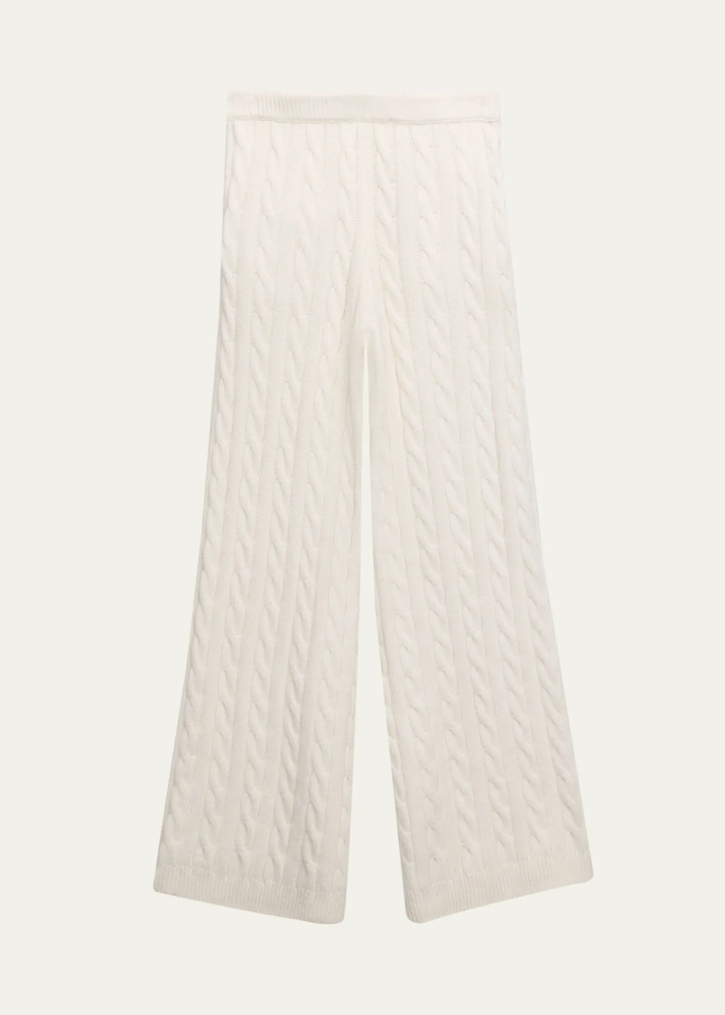 LoveShackFancyGirl's Shalley Cable-Knit Pants, Size 2-6