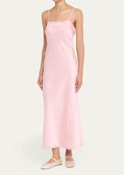 LoveShackFancyIsolie Lace Bow Crepe Midi Dress