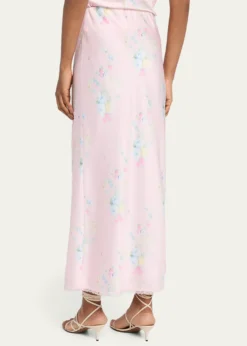 LoveShackFancyKalo Satin Maxi Skirt