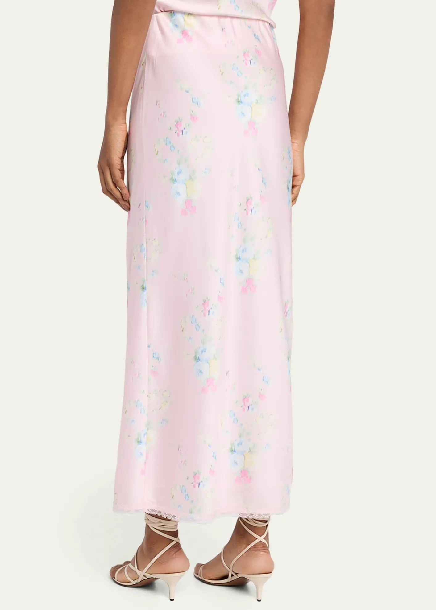 LoveShackFancyKalo Satin Maxi Skirt