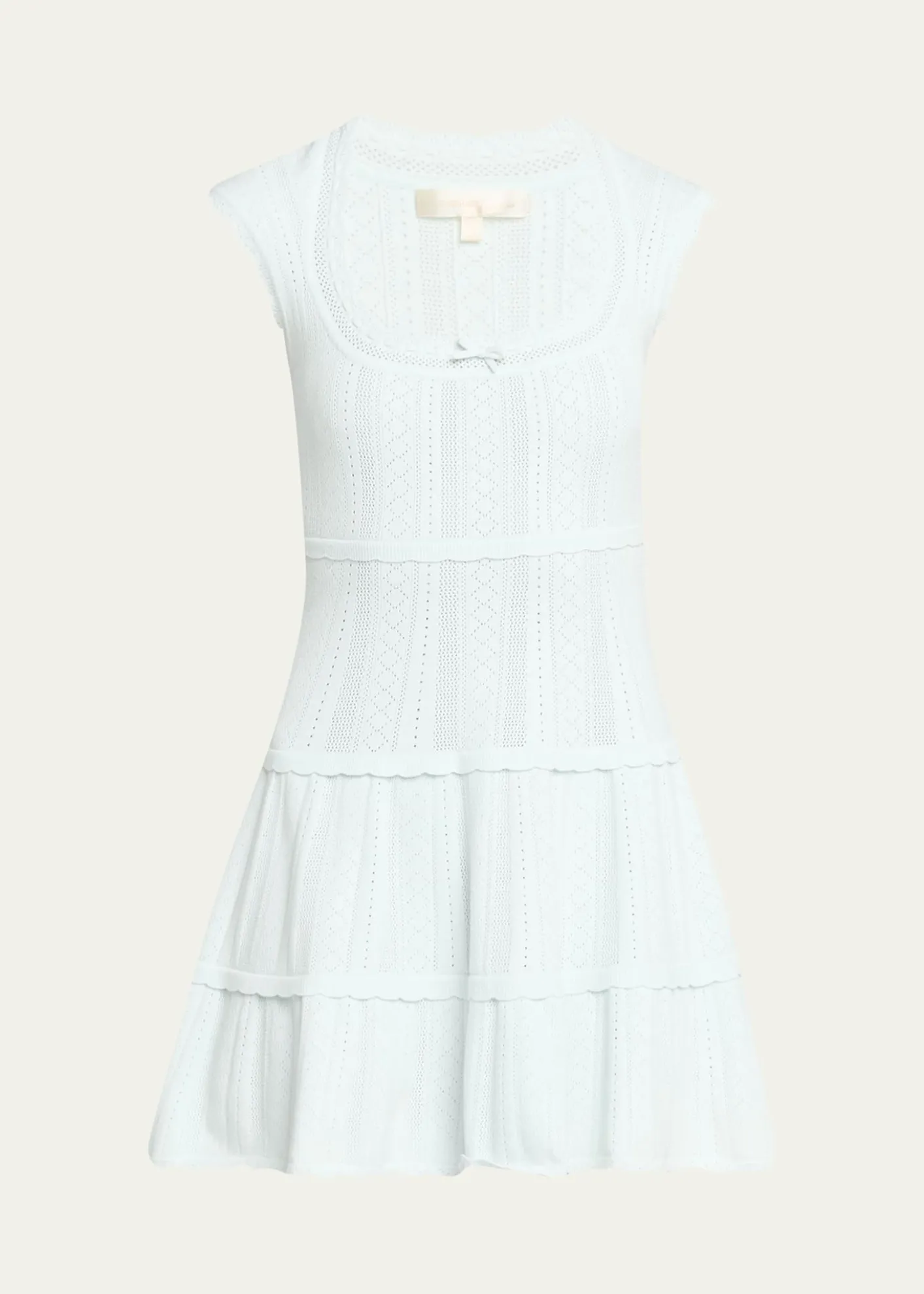LoveShackFancyLaighton Pointelle Knit Mini Dress