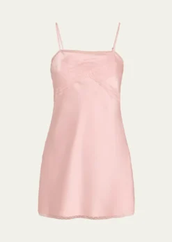 LoveShackFancyMirelis Lace Bow Crepe Mini Dress