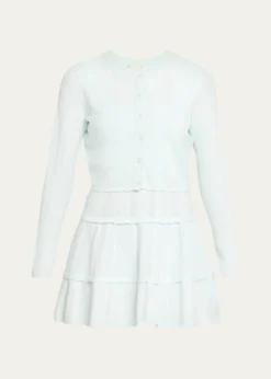 LoveShackFancyNadiya Pointelle-Knit Cardigan