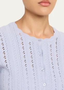 LoveShackFancyPeridot Pointelle Cardigan
