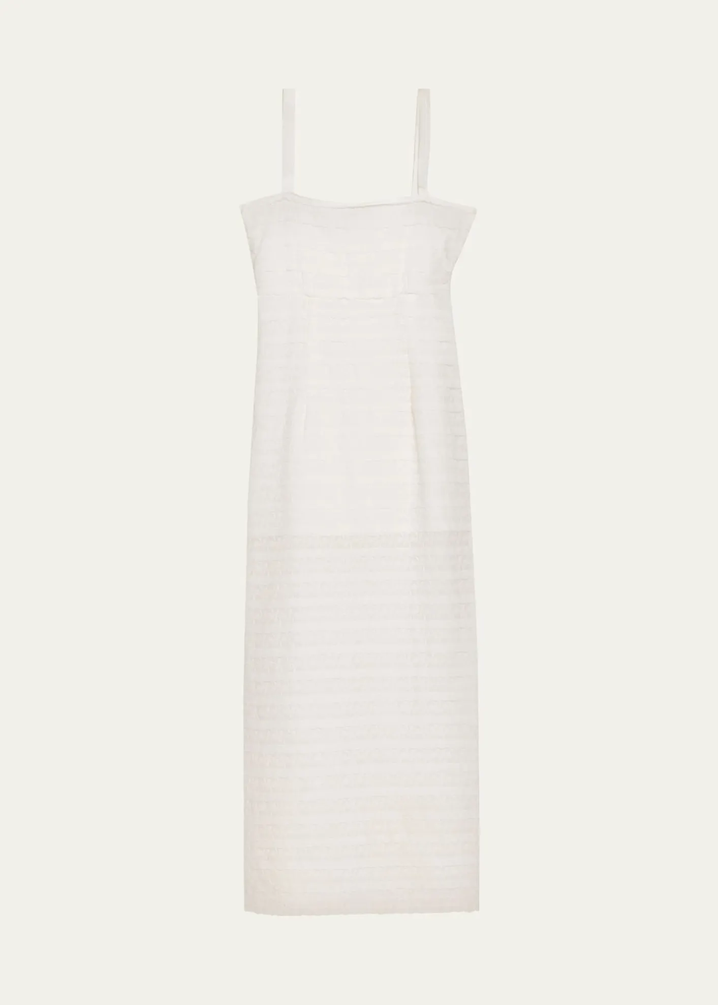 LoveShackFancyVerna Lace Stripe Midi Dress