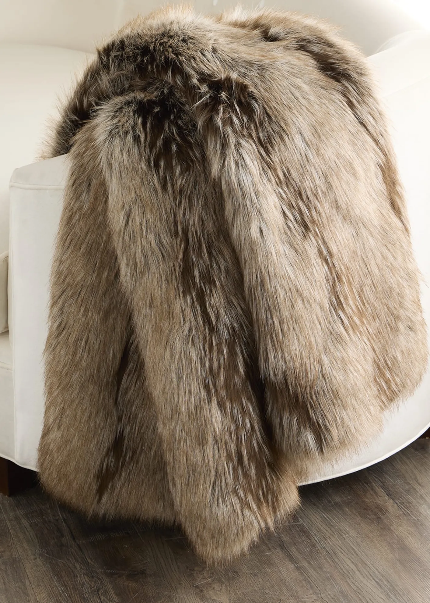 Lyla GrantFaux Fox Throw, 60" x 72"