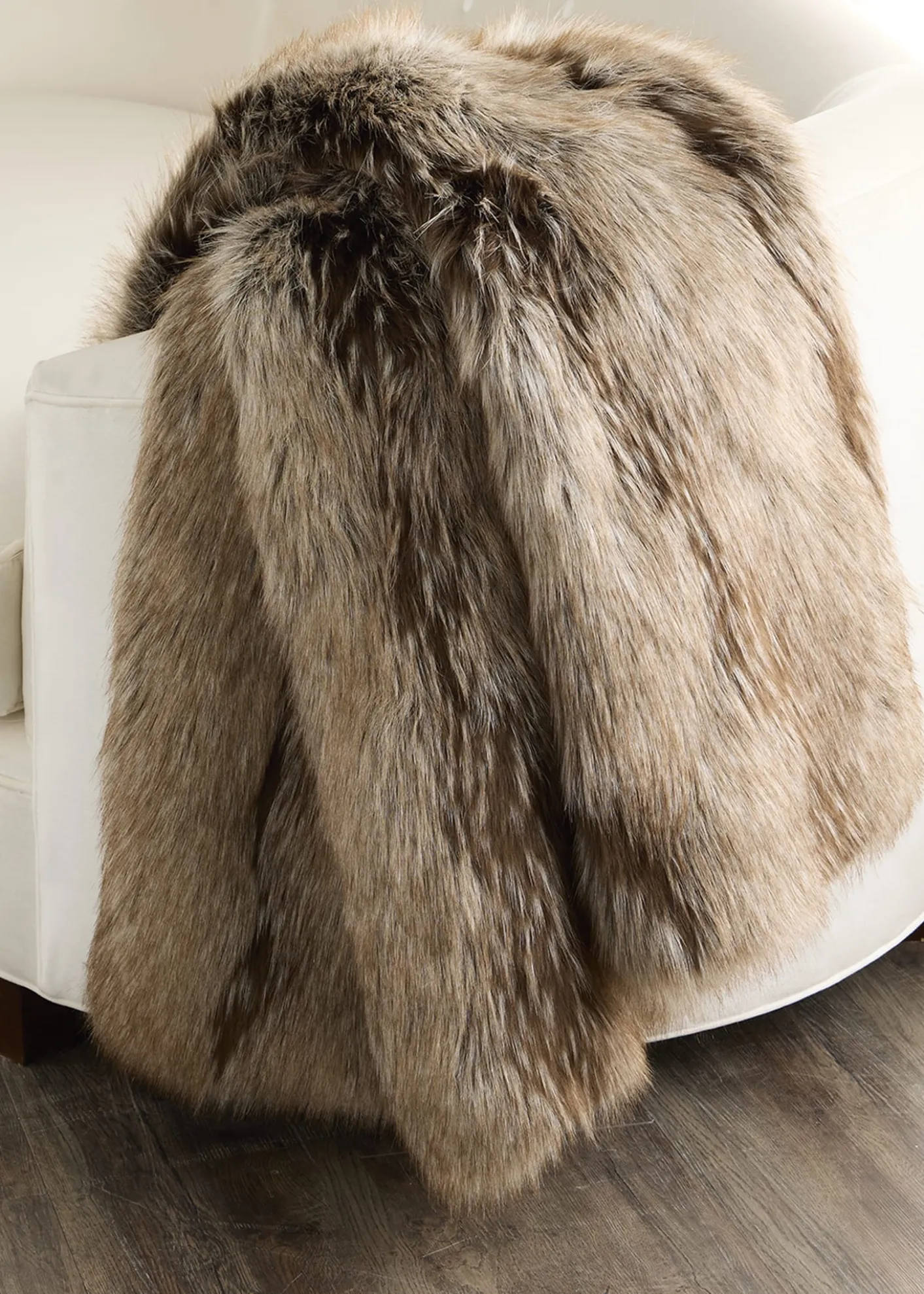 Lyla GrantFaux Fox Throw, 60" x 72"