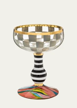 MacKenzie-ChildsCarnival Couple Sterling Glass