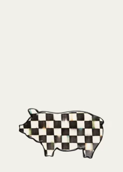 MacKenzie-Childs10" Courtly Check Pig Trivet