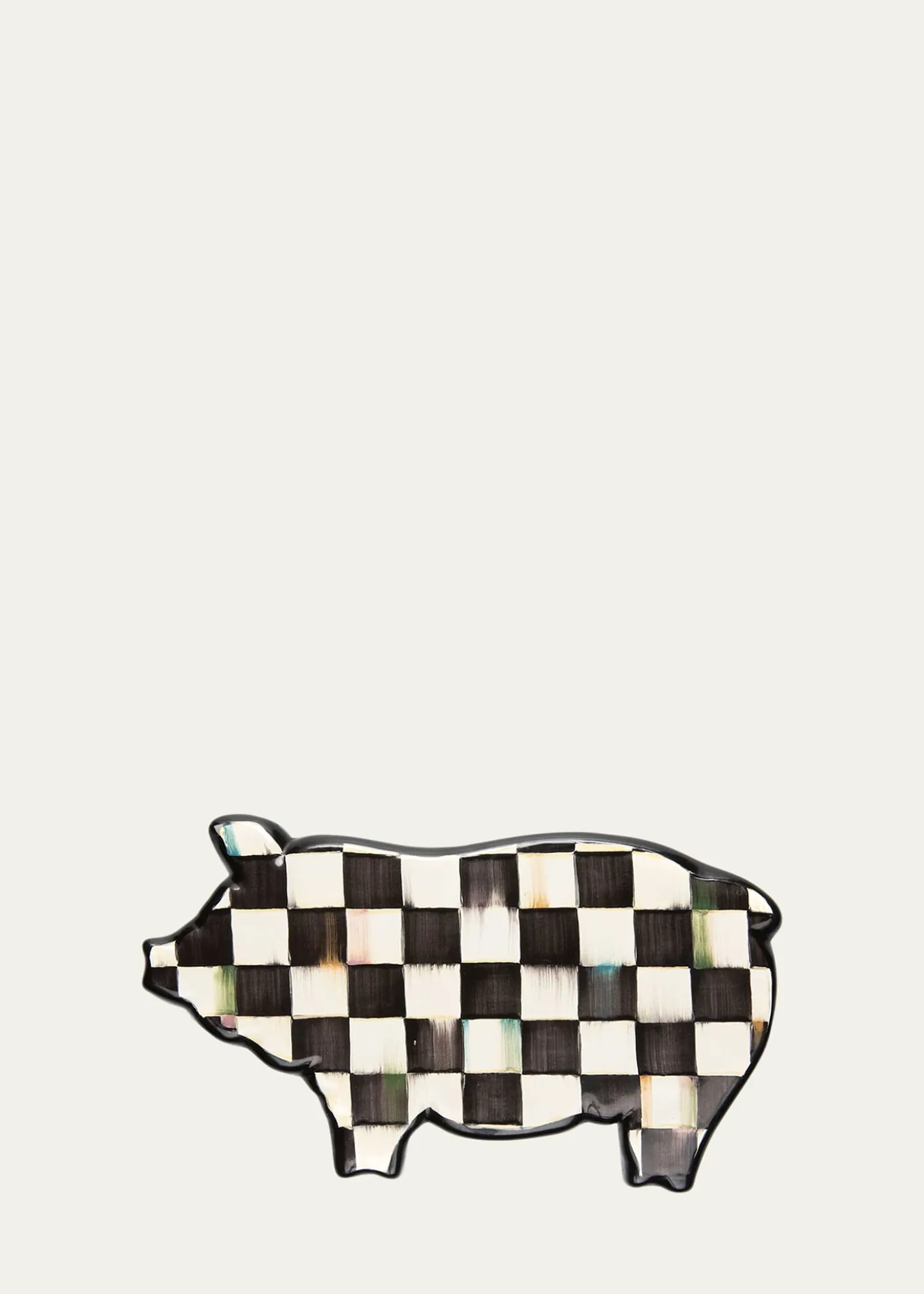 MacKenzie-Childs10" Courtly Check Pig Trivet