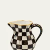 MacKenzie-ChildsCourtly Check Portly Pitcher, 52 oz.