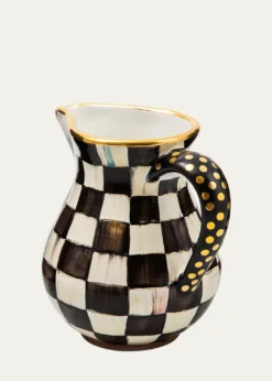 MacKenzie-ChildsCourtly Check Portly Pitcher, 52 oz.