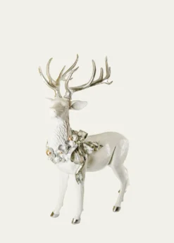 MacKenzie-ChildsCrystal Palace Standing Trophy White-Tailed Deer Holiday Decor