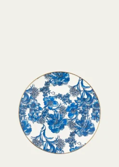 MacKenzie-ChildsEnglish Garden Royal Blue Enamel Charger Plate