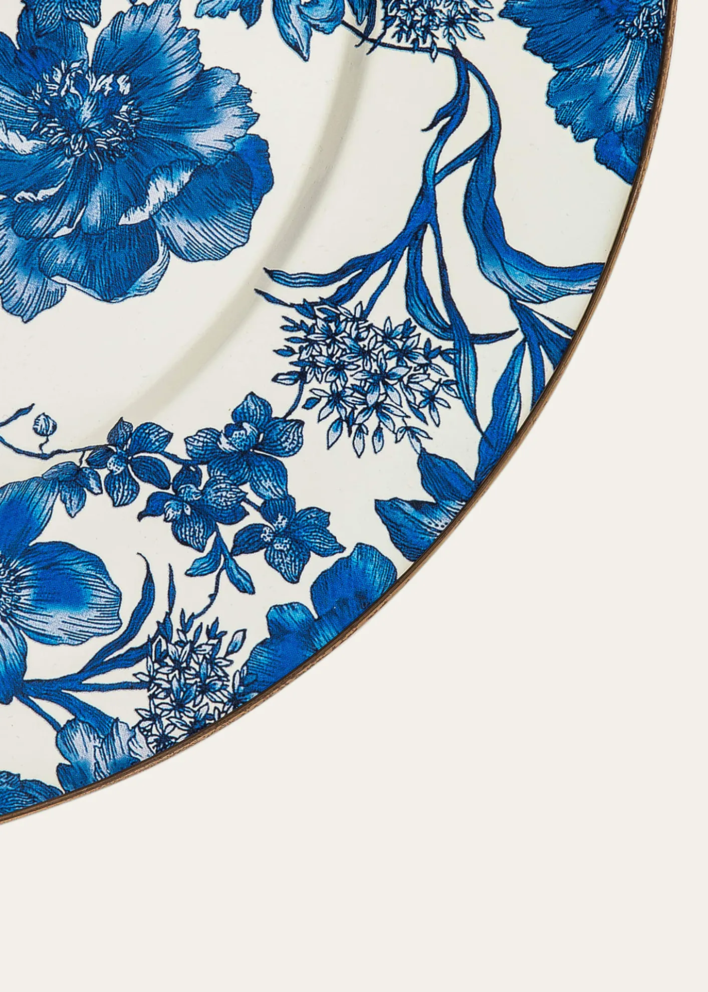 MacKenzie-ChildsEnglish Garden Enamel Serving Platter Royal