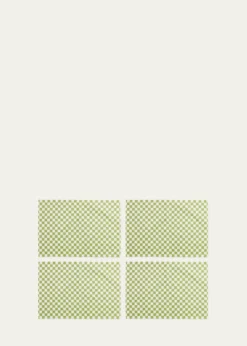 MacKenzie-ChildsGreen Check Placemats, Set of 4