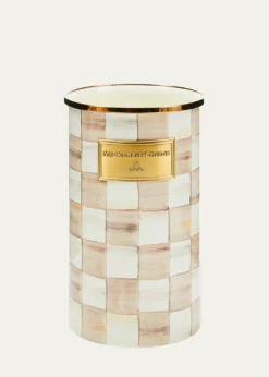 MacKenzie-ChildsMocha Check Utensil Holder