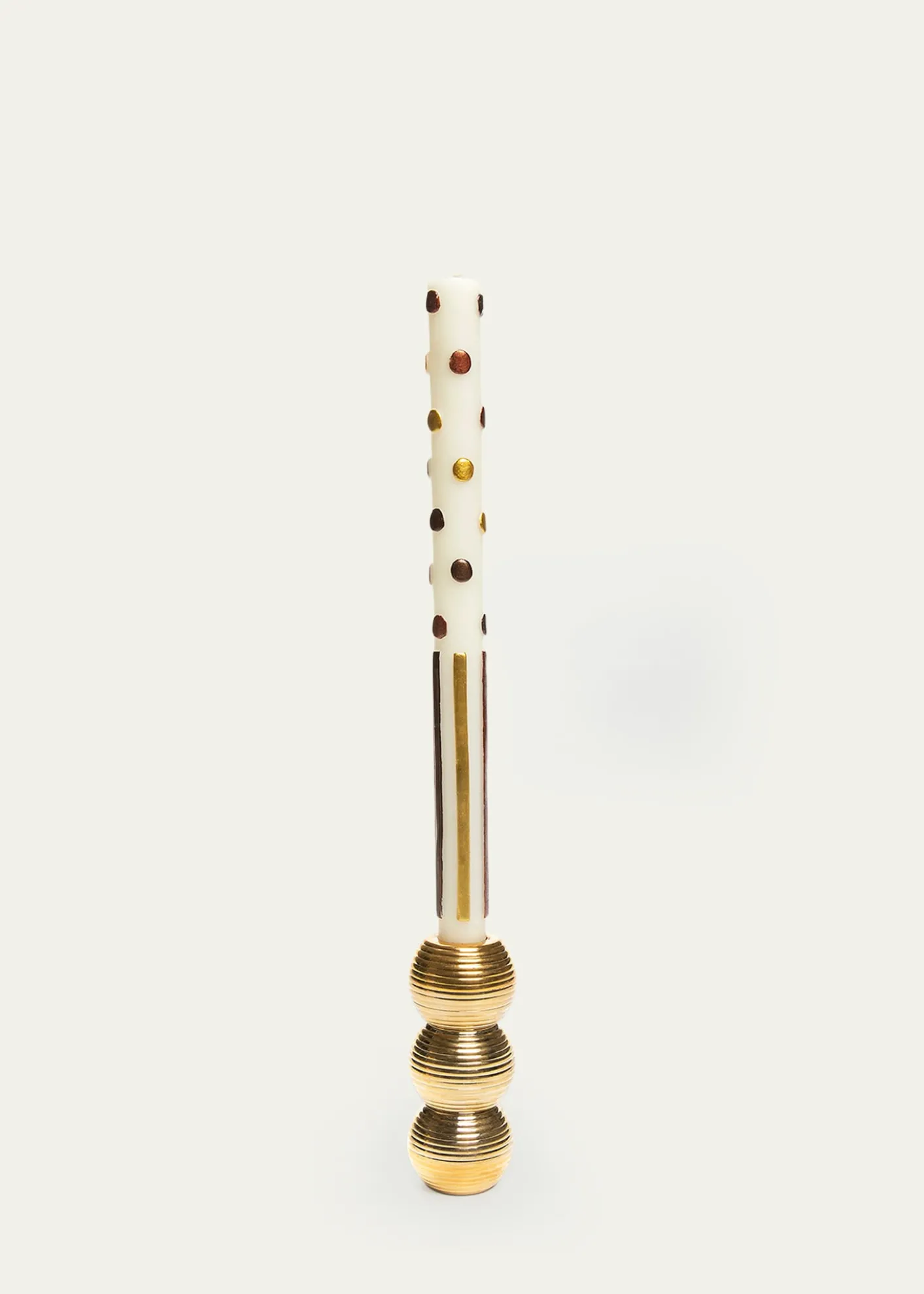 MacKenzie-ChildsRibbed Triple Sphere Candle Holder