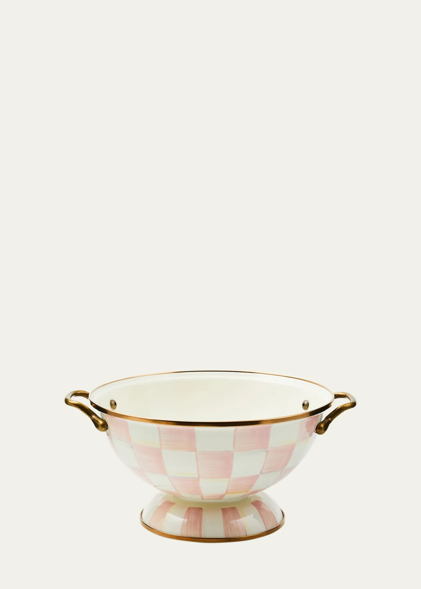 MacKenzie-Childs Rosy Check Almost Everything Bowl