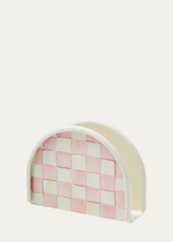 MacKenzie-ChildsRosy Check Enamel Napkin Holder