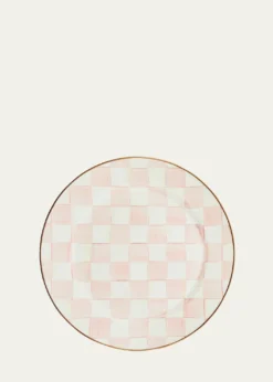 MacKenzie-ChildsRosy Check Enamel Charger Plate