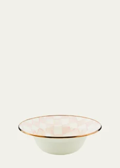 MacKenzie-ChildsRosy Check Enamel Serving Bowl