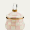 MacKenzie-ChildsRosy Check Enamel Lidded Sugar Bowl