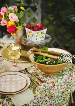MacKenzie-ChildsRosy English Garden Enamel Dinner Plate