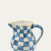 MacKenzie-ChildsRoyal Check Portly Pitcher, 52 oz.