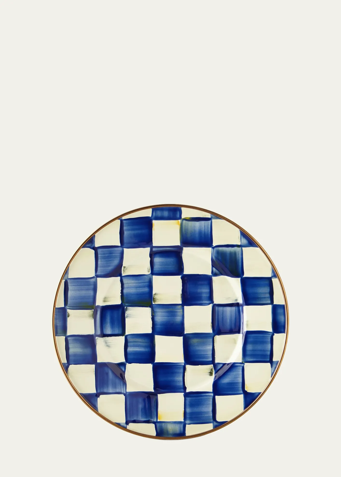 MacKenzie-ChildsRoyal Check Salad/Dessert Plate