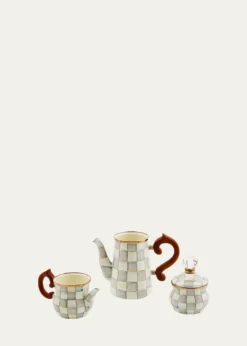 MacKenzie-ChildsSterling Check Stackable Coffee Set