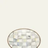 MacKenzie-ChildsSterling Check Enamel Saucer