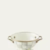 MacKenzie-ChildsSterling Check Enamel Simply Anything Bowl