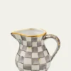 MacKenzie-ChildsSterling Check Portly Pitcher, 52 oz.