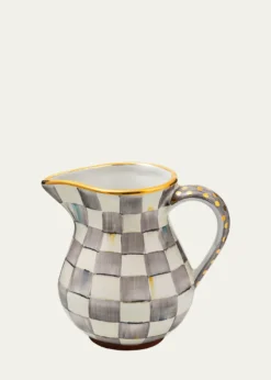 MacKenzie-ChildsSterling Check Portly Pitcher, 52 oz.