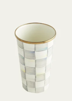 MacKenzie-ChildsSterling Check Enamel Tumbler, 20 oz.