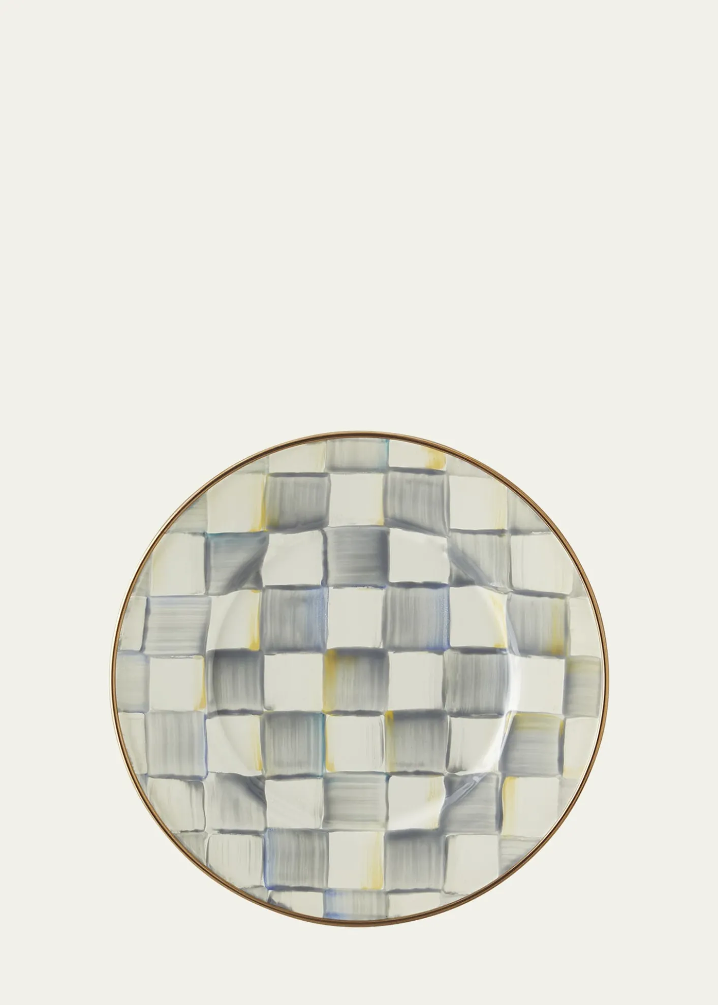 MacKenzie-ChildsSterling Check Salad Plate