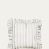 MacKenzie-ChildsSterling Stripe Ruffle Throw Pillow