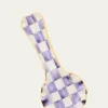 MacKenzie-ChildsViolet Check Ceramic Spoon Rest