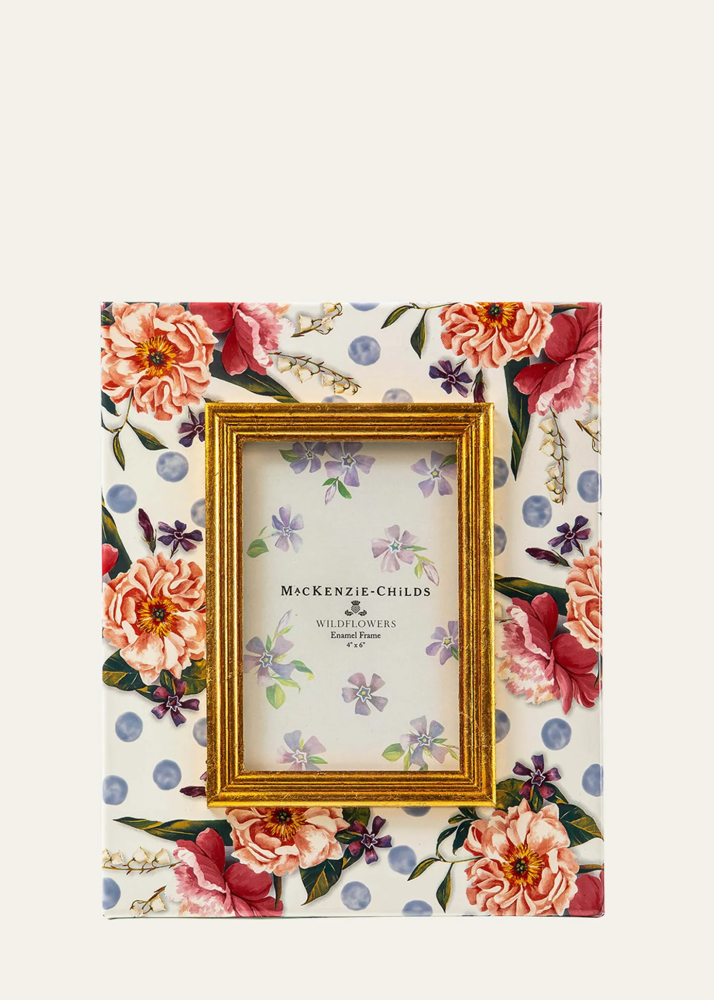 MacKenzie-ChildsWildflowers Enamel Frame, 4" x 6"