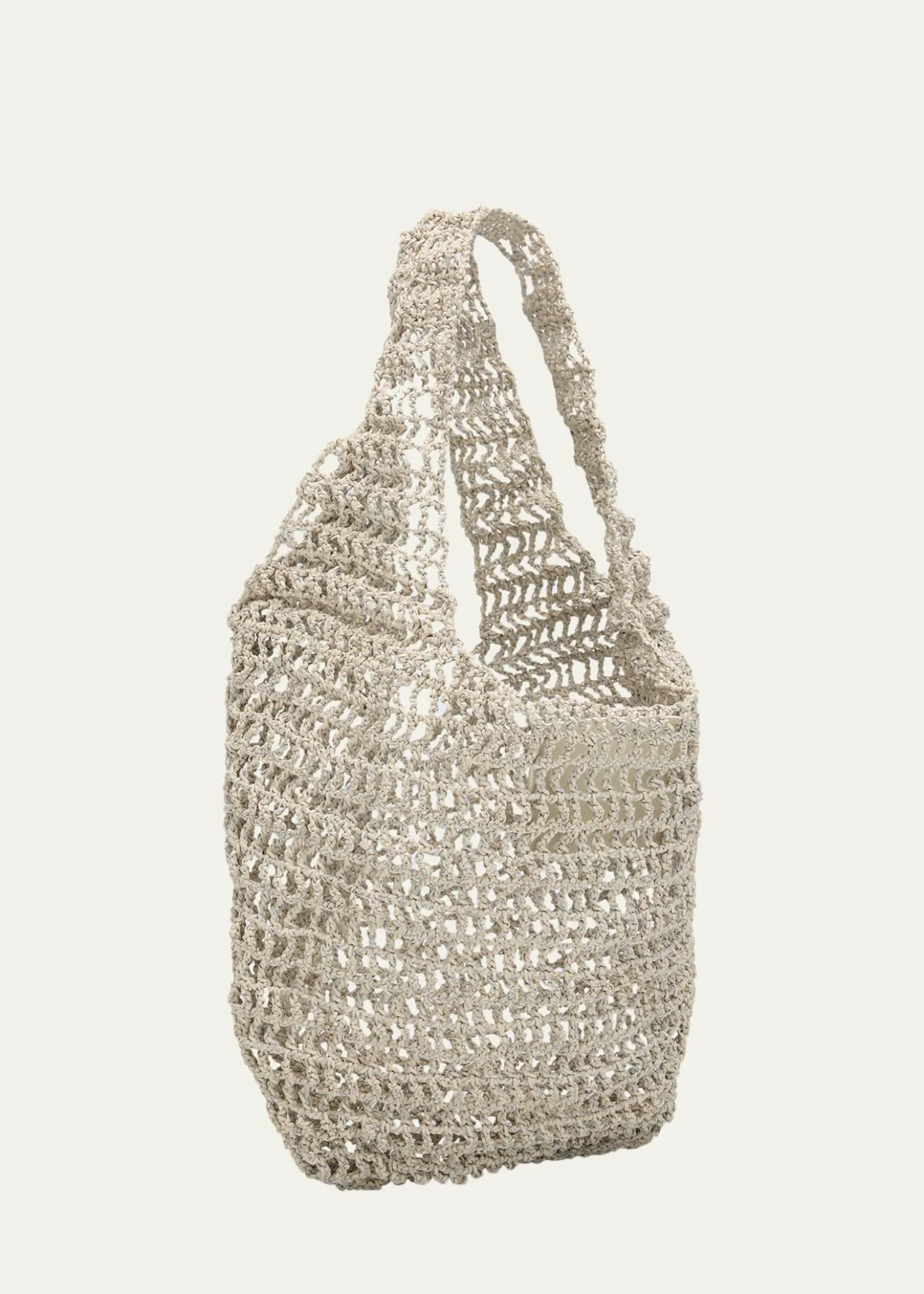 MaedenCrochet Market Shoulder Bag in Nappa Leather