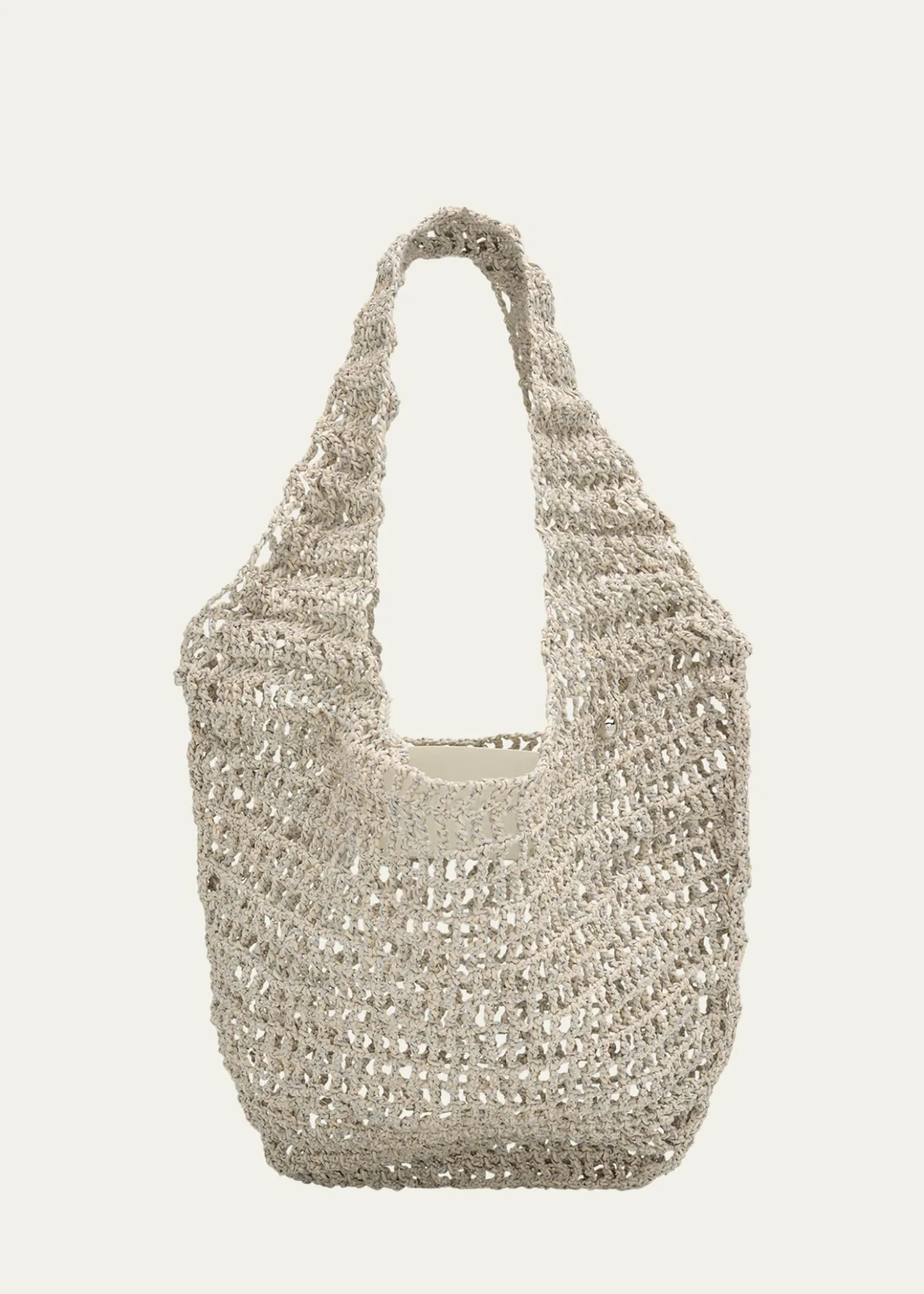 MaedenCrochet Market Shoulder Bag in Nappa Leather