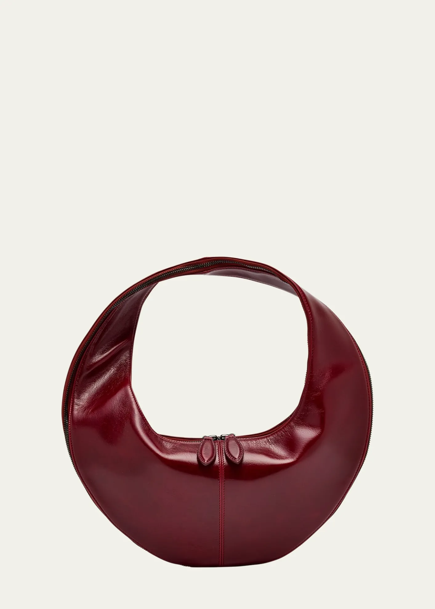 MaedenMarket Zip Leather Tote Bag