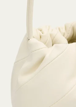 MaedenMiami Twisted Leather Drawstring Pouch Bag