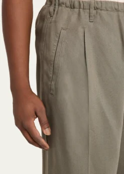 MaglianoMen's Lyocell Peoples Pleated Wide-Leg Pants
